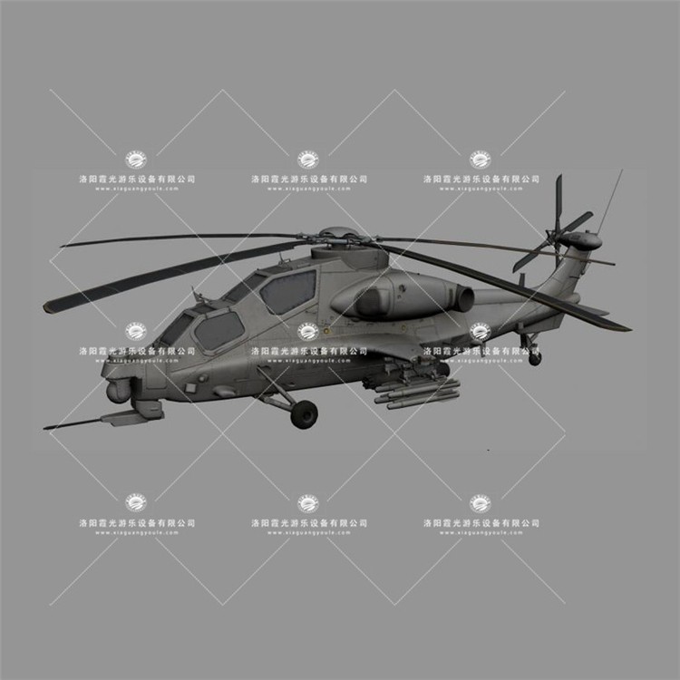 克拉玛依武装直升机3D模型